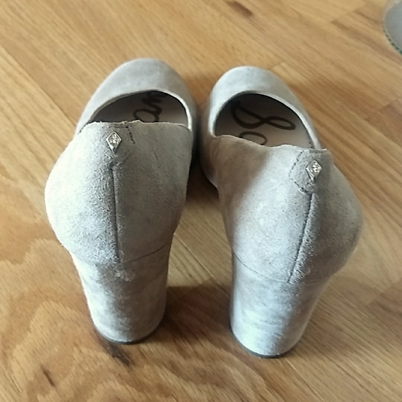 Sam Edelman "Stillson" Suede tan chunky block heel - Picture 2 of 5